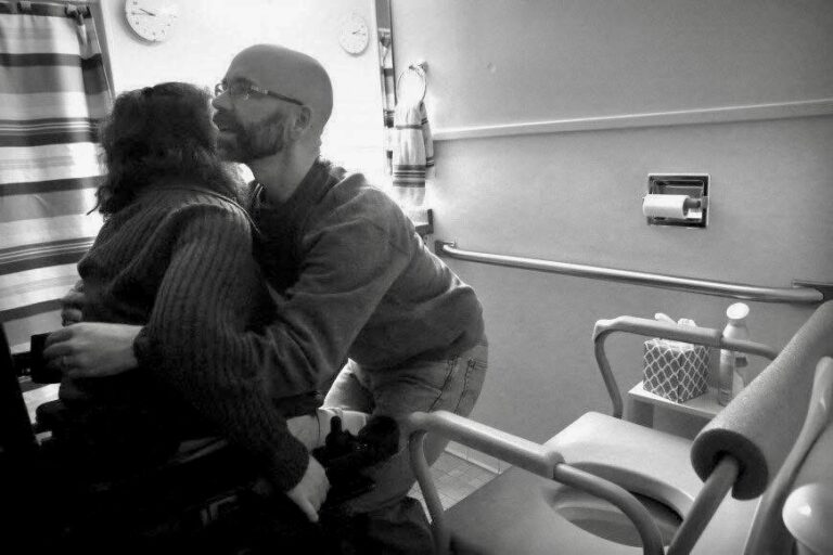 A husband and wife navigating caregiving and multiple sclerosis together